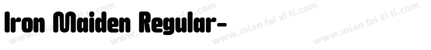 Iron Maiden Regular字体转换